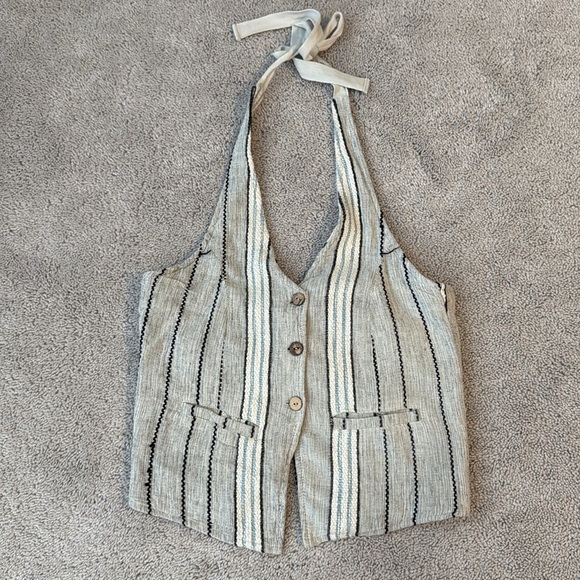 Free People Take Me To Paris Low-Back Striped Set | Size S | Multi-Stripe - Picture 10 of 16